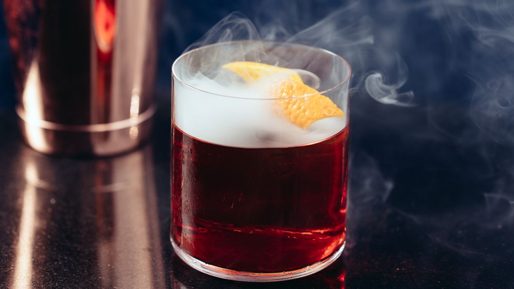 Smoking Mezcal Negroni from Sensorium