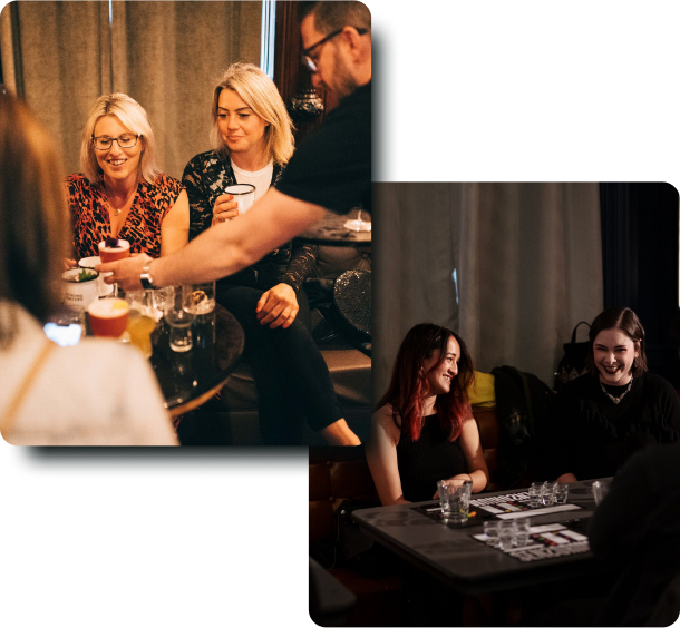 The Spirit Circle guests enjoying Sensorium and Belfast By The Glass Experiences